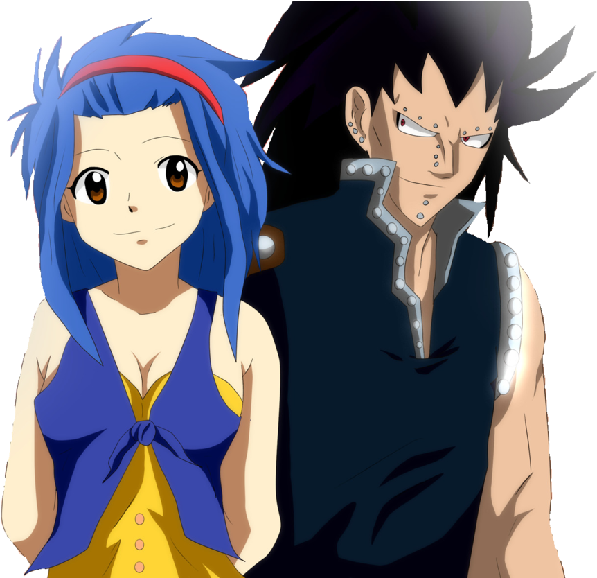 Levy X Gajeel Render (1280x833), Png Download