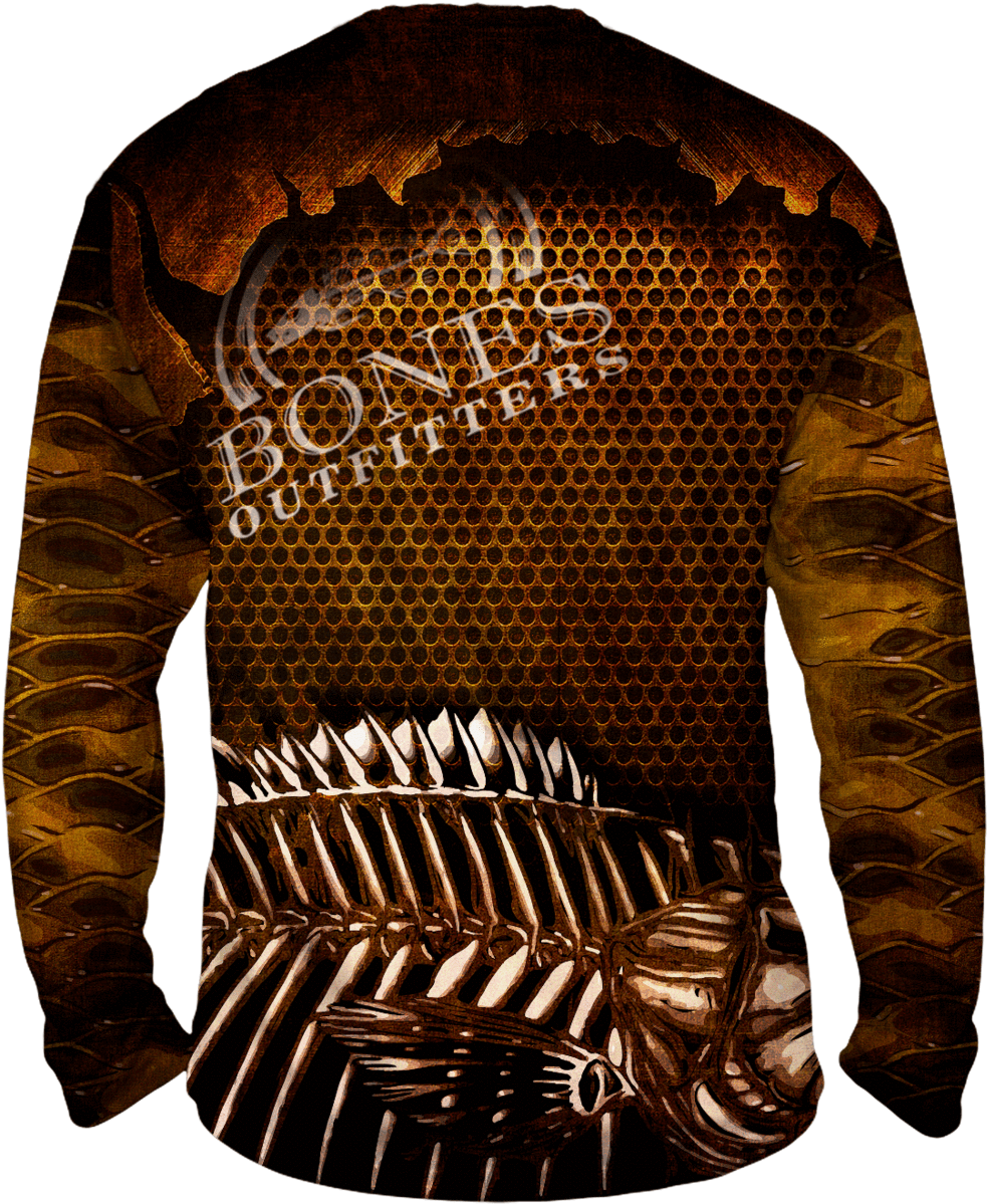 Mighty Small Mouth Bass Long Sleeve (1000x1220), Png Download