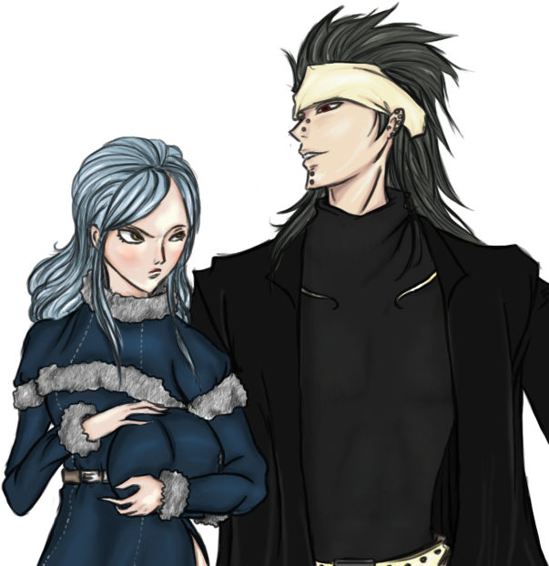 Gajeel And Juvia (620x640), Png Download