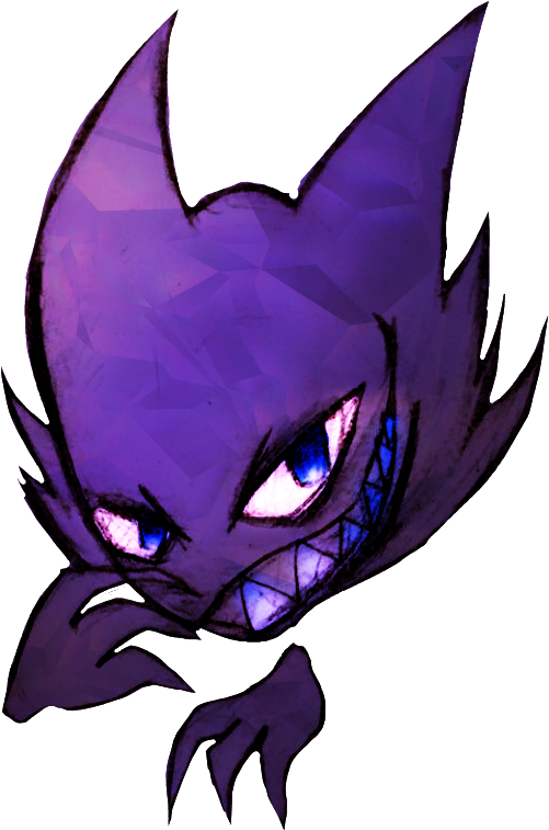 Haunter Drawing Name (520x761), Png Download
