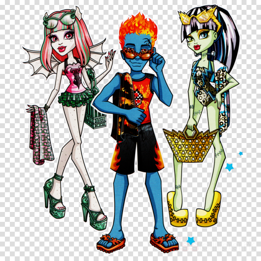 Monster High Swim Class Frankie Clipart Frankie Stein (900x900), Png Download
