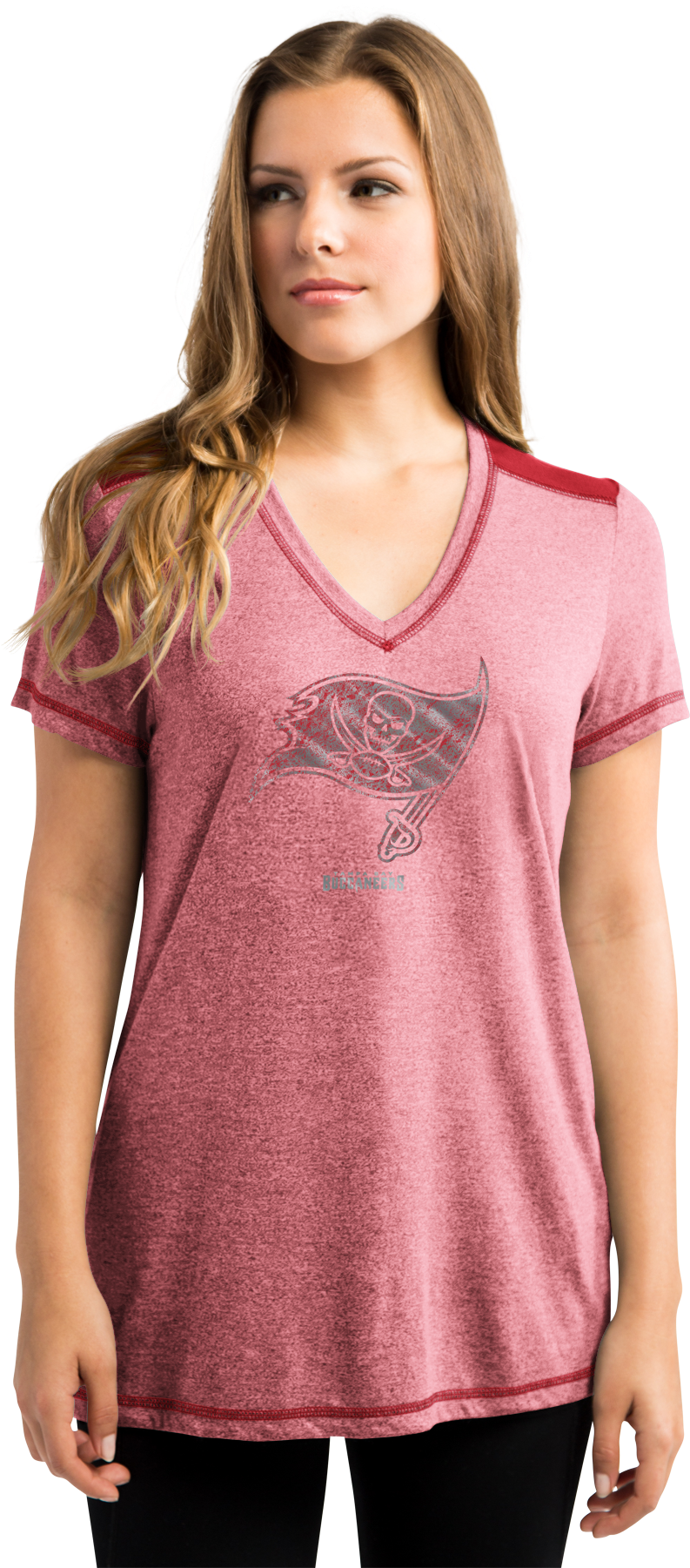 Majestic Buccaneers Women's Red Bright Lights Tee By (1800x1800), Png Download