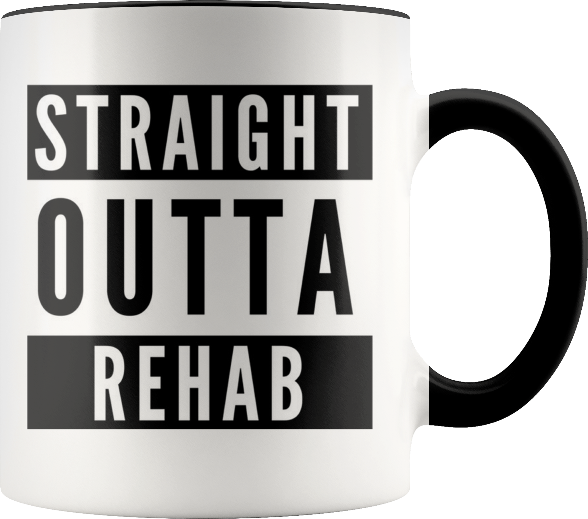 "straight Outta Rehab" Coffee Mug (2000x2000), Png Download