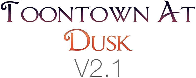 Toontown At Dusk V2 (800x400), Png Download