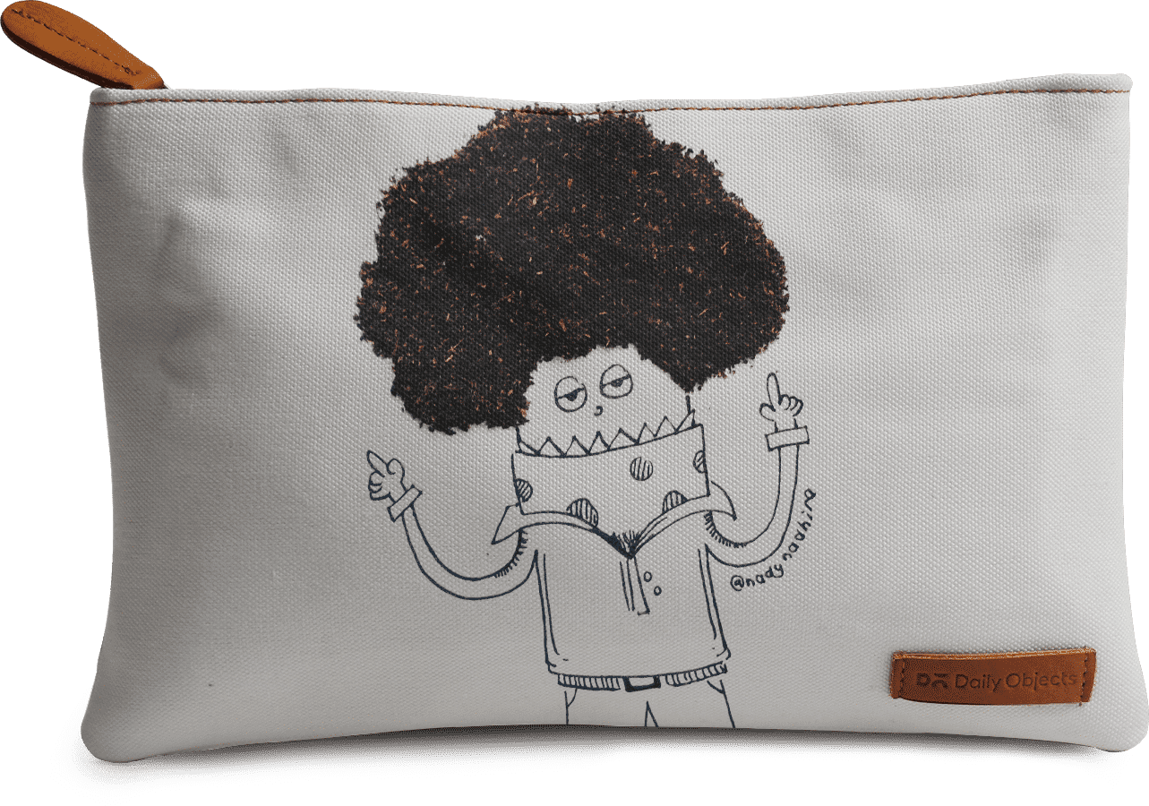 Dailyobjects Cool Guy Tea Hair Regular Stash Pouch (1283x900), Png Download