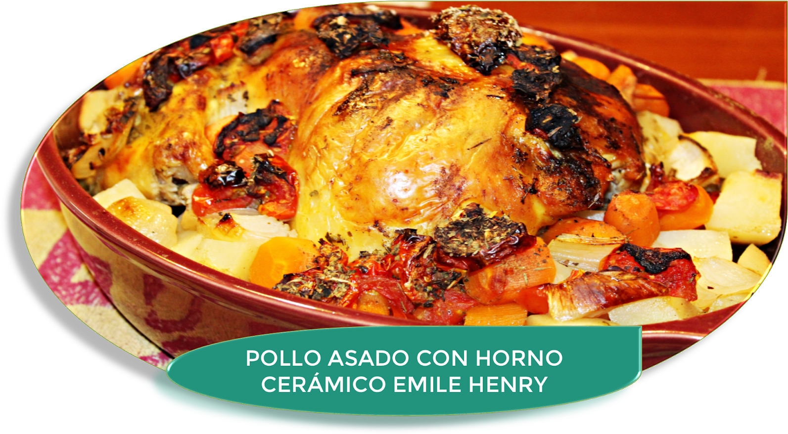 Pollo Asado En Horno Cerámico Emile Henry (1600x884), Png Download