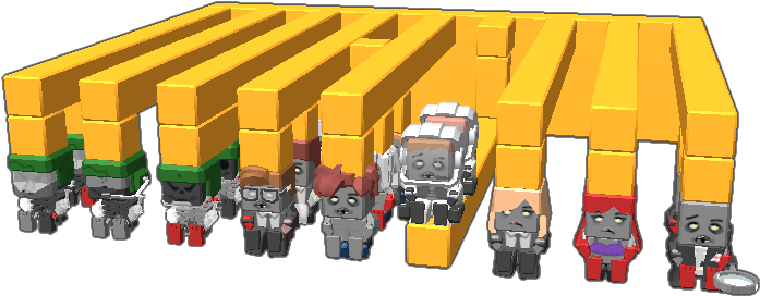 It's Editable So You Can Use The Zombies (768x768), Png Download