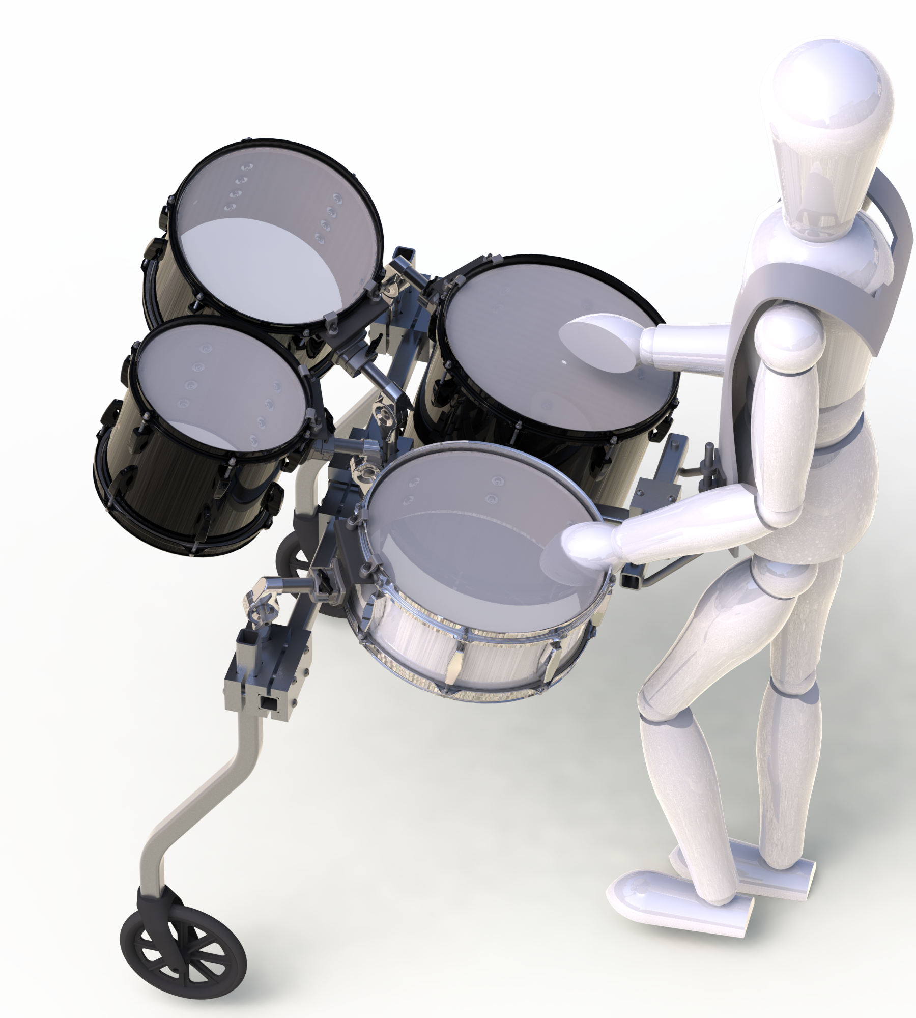 Frame Version 2 With Drummer (1800x2000), Png Download