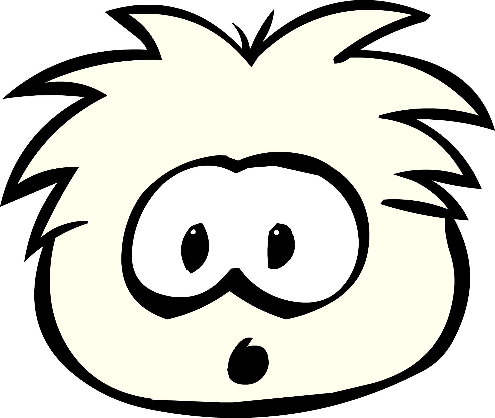White Puffle (1920x1621), Png Download