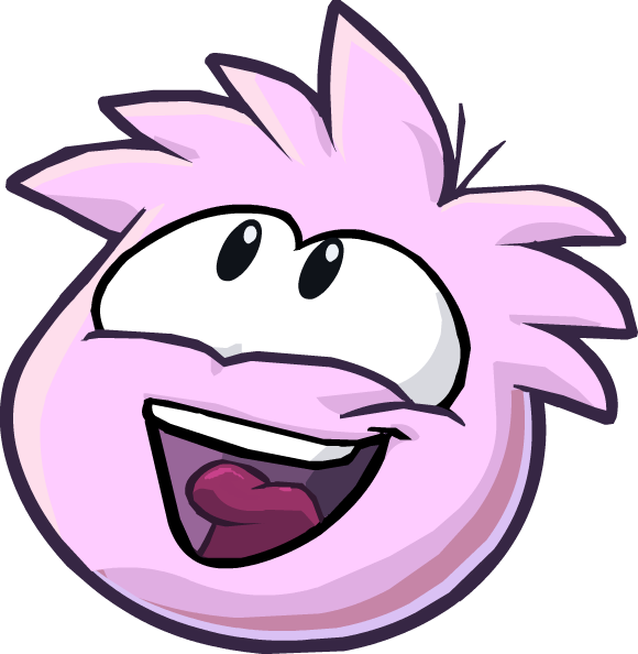 Pink Puffle (580x594), Png Download
