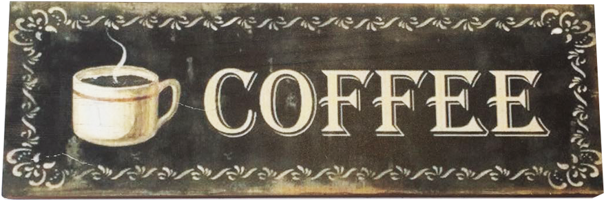 Placa Decorativa Coffee (1000x1000), Png Download