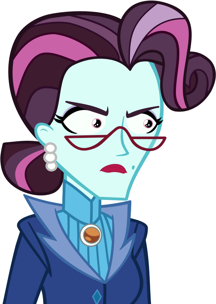 Angry Artist Needed Equestria Girls Glare Principal (744x1038), Png Download