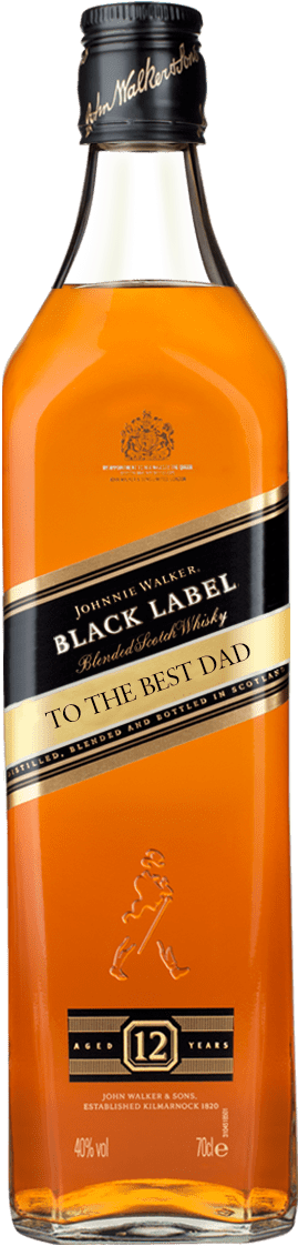 Johnnie Walker Black Label (456x1300), Png Download