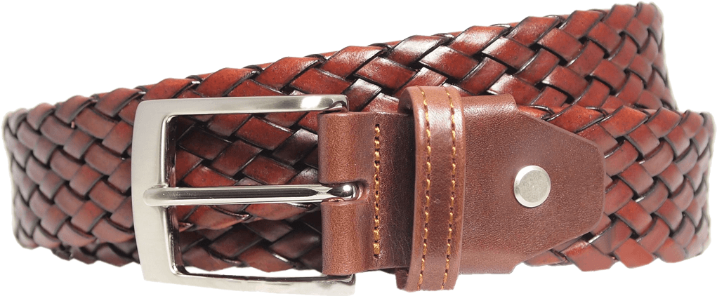 34 Mm Tubular Weave Belt Brown Mens Belts 72 Smalldive (1024x1027), Png Download