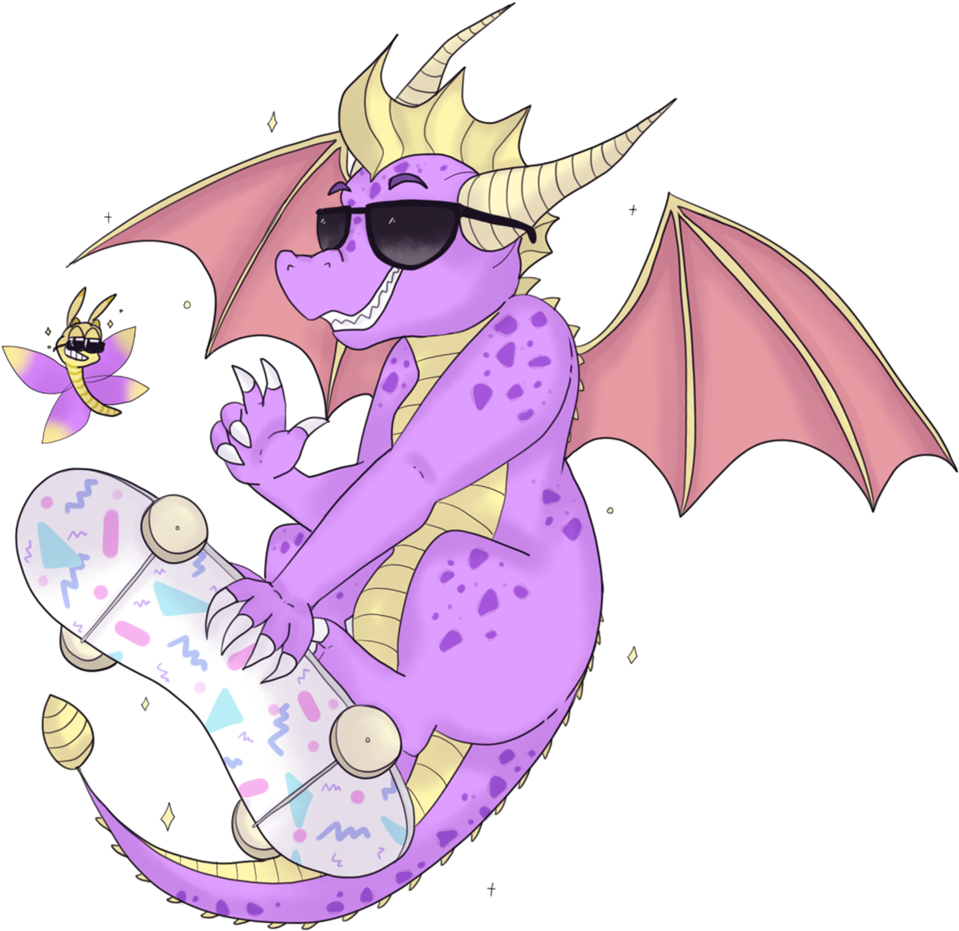 Spyro [sticker] (1000x1000), Png Download