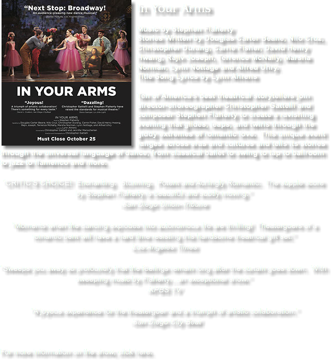In Your Arms Music By Stephen Flaherty Stories Written (650x707), Png Download