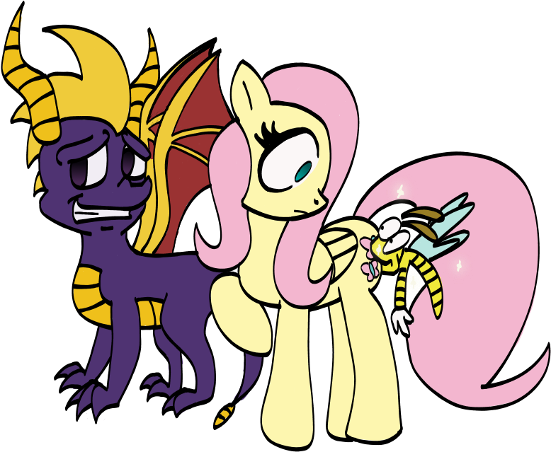 Turkleson, Fluttershy, Plot Bite, Safe, Sparx The Dragonfly, (1100x800), Png Download