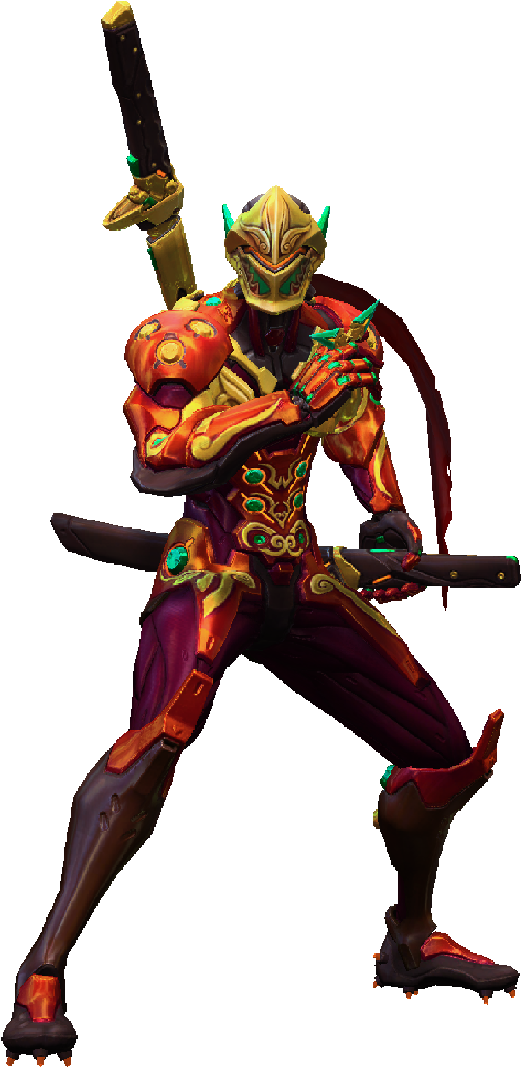 Genji Lunar Skin 2 (2100x2100), Png Download