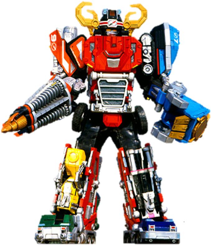 The Dualdrive Megazord Is A Megazord Combo That Was (699x805), Png Download