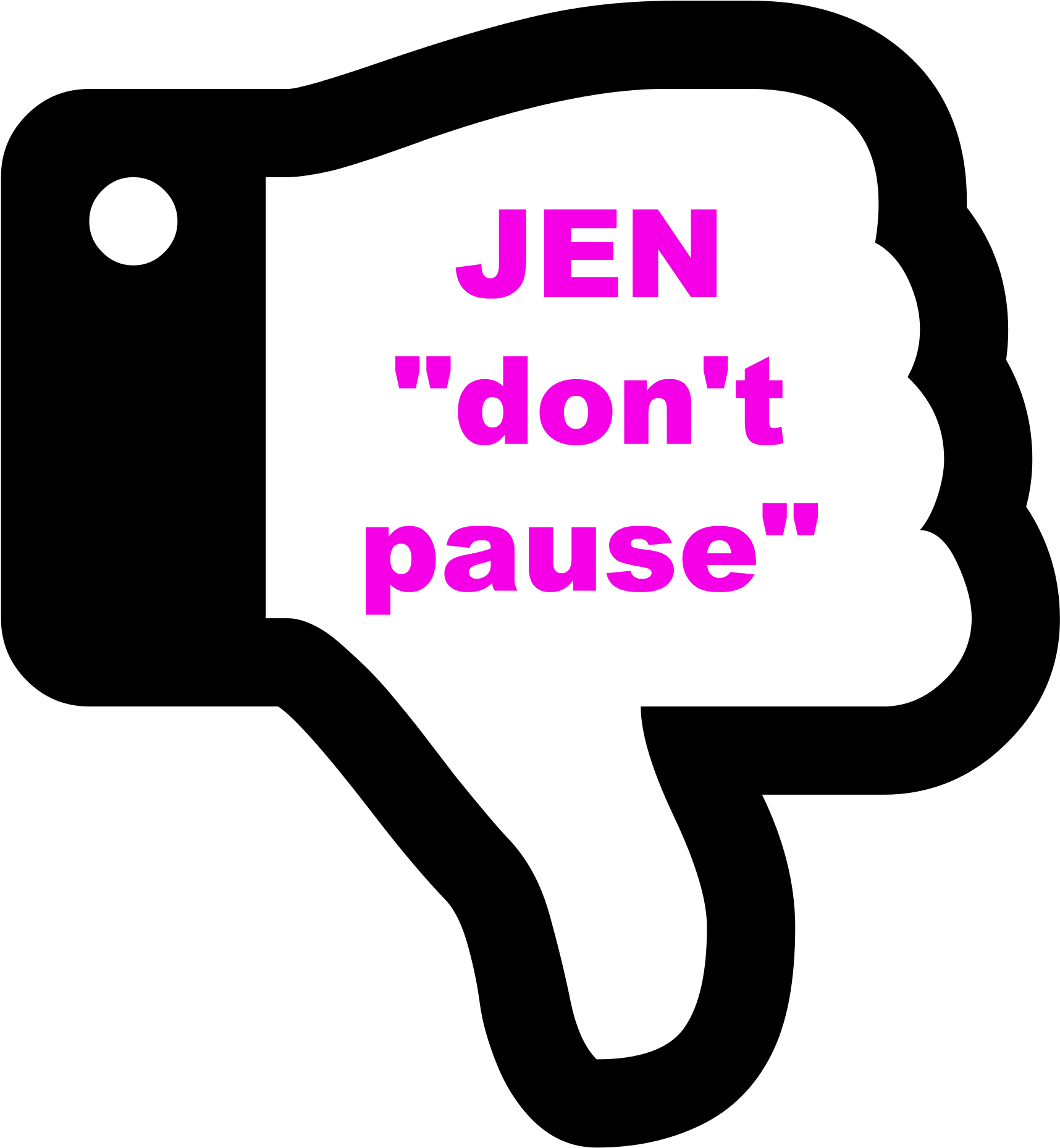 Jen Don't Pause (2000x2000), Png Download