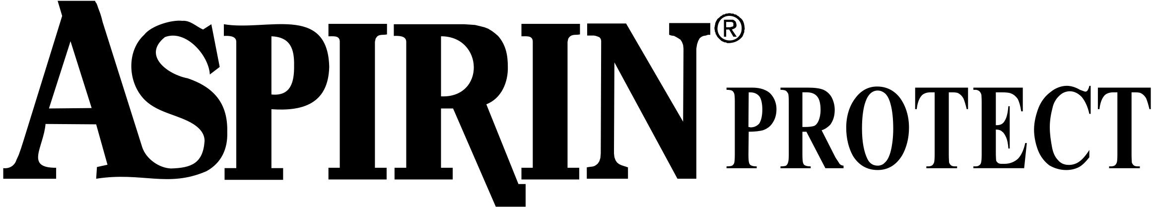 Aspirin Protect 01 Logo Black And White (2400x2400), Png Download