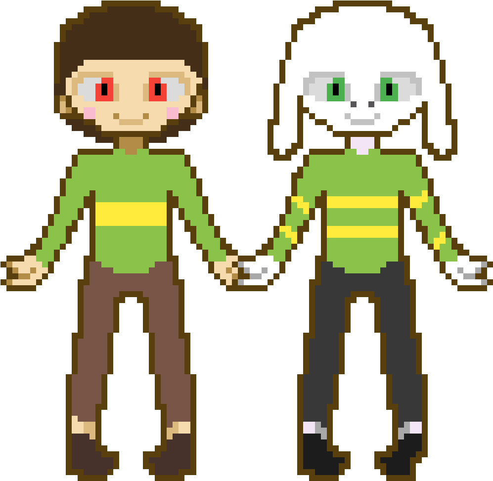 Chara & Asriel {brokensoul} (1200x1200), Png Download