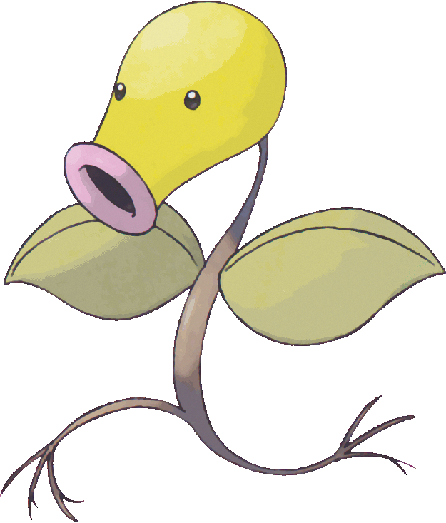 069 Bellsprout Shiny (625x733), Png Download
