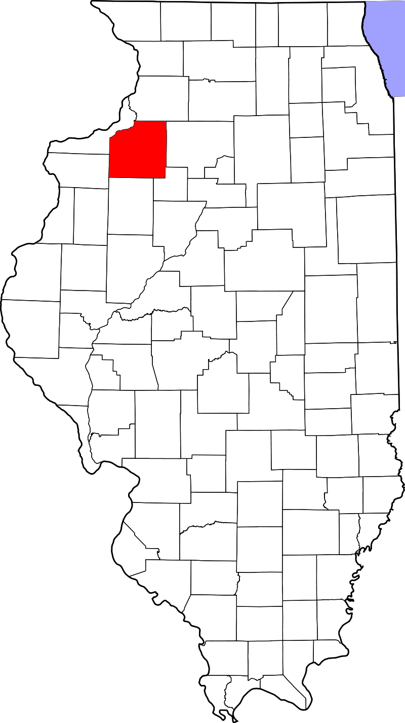 A County Map Of The State Of Illinois Showing The Location (800x1426), Png Download