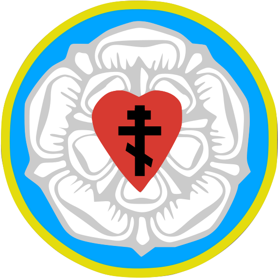 The Luther Rose As Used By The Ukrainian Lutheran Church, (585x583), Png Download