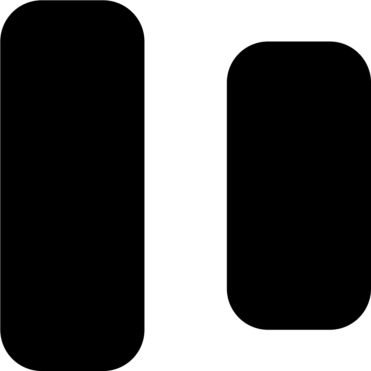 There Is A Vertical Thin Rectangle With Squared Edges (1600x1600), Png Download