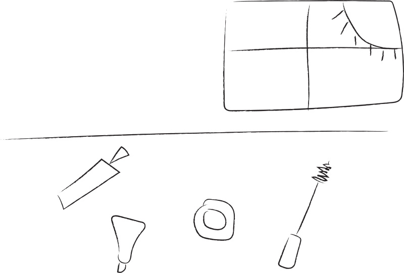 Spread All Your Cosmetics Across The Table (800x541), Png Download