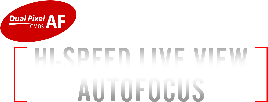 Hi-speed Live View Autofocus (1140x403), Png Download