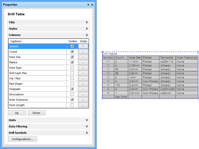 Set The Visibility, Order And Sorting For Drill Table (700x526), Png Download