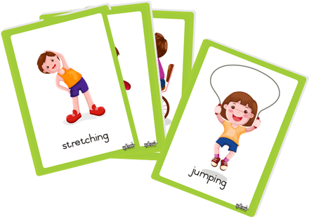 Flash Cards - Doing Words (600x600), Png Download