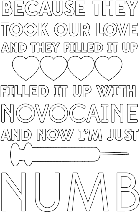 Band, Fall Out Boy, And Lyrics Image (500x750), Png Download