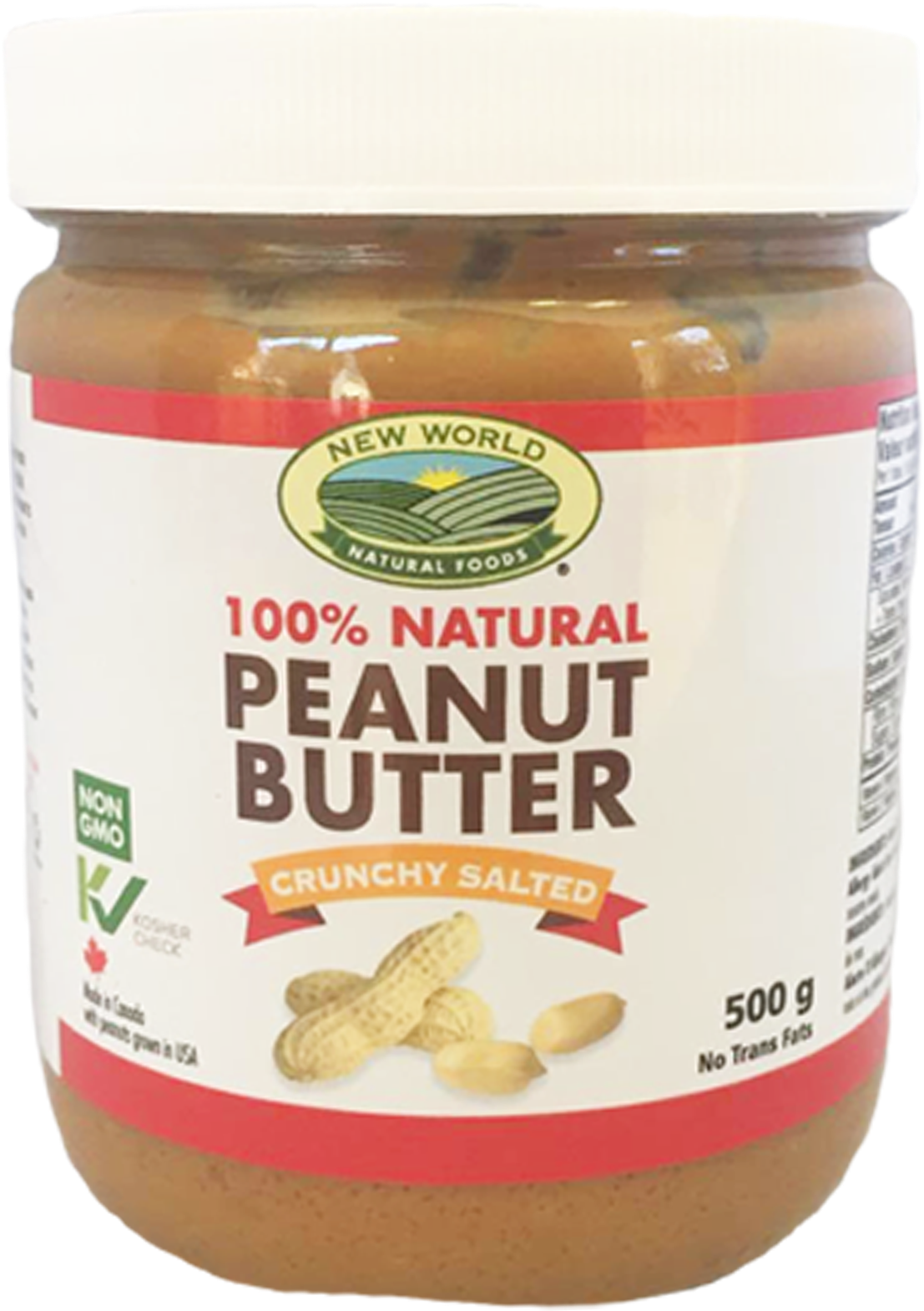 Peanut Butter, Crunchy Salted, Natural (1310x1964), Png Download