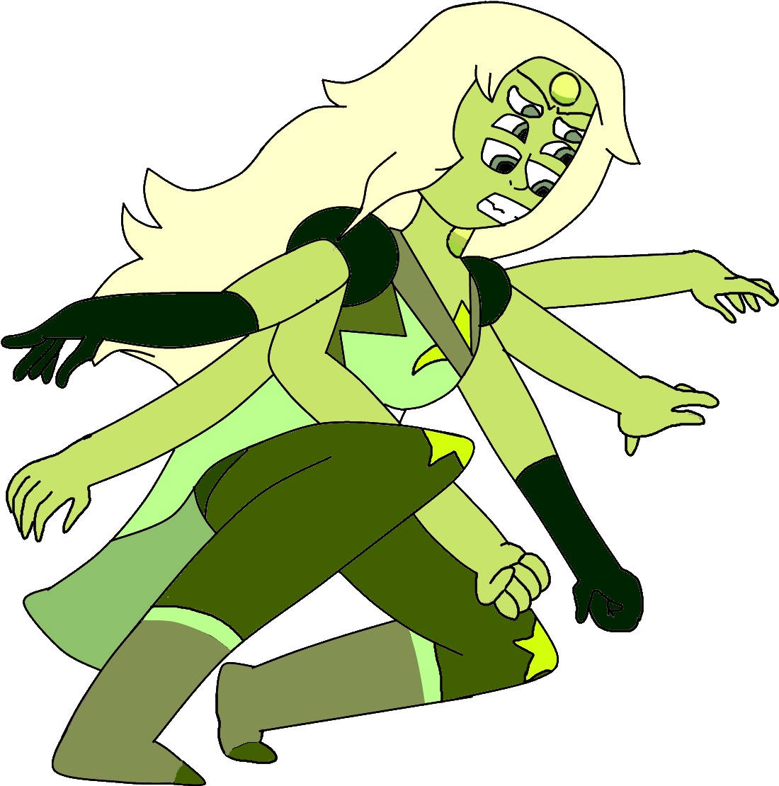 Fusion Of Lemon Quartz, Nepheline, Opalite And Tanzanite (1180x1214), Png Download