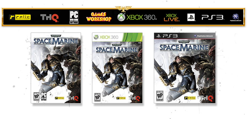 Step Into The Armor Of A Relentless Space Marine And (1000x393), Png Download