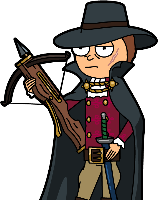 #289 - Hunter Morty - Pocketmortys - Net (591x717), Png Download