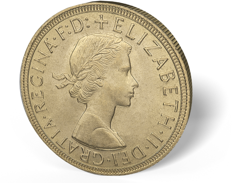 Picture Of English Gold Sovereign Queen Elizabeth (800x650), Png Download