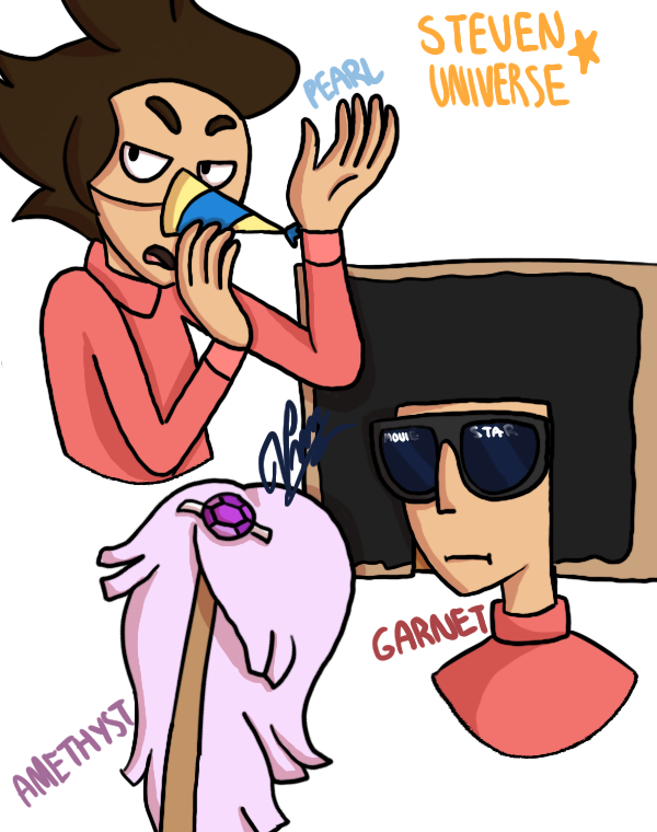 The Crystal Gems By Doodlinderp (600x760), Png Download