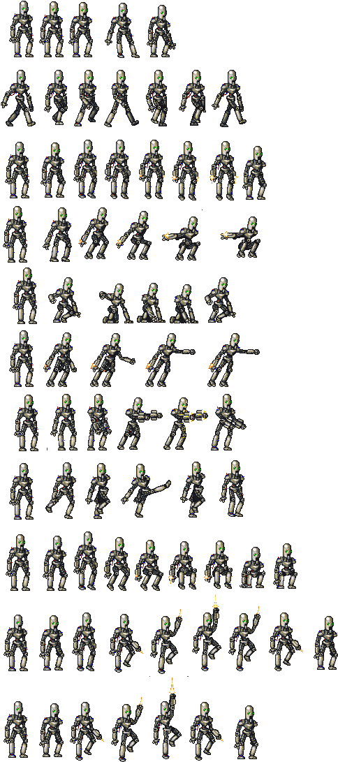 Sprite Sheet Png (530x1104), Png Download