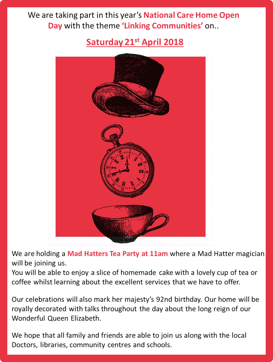 Care Home Open Day On Twitter (906x1200), Png Download