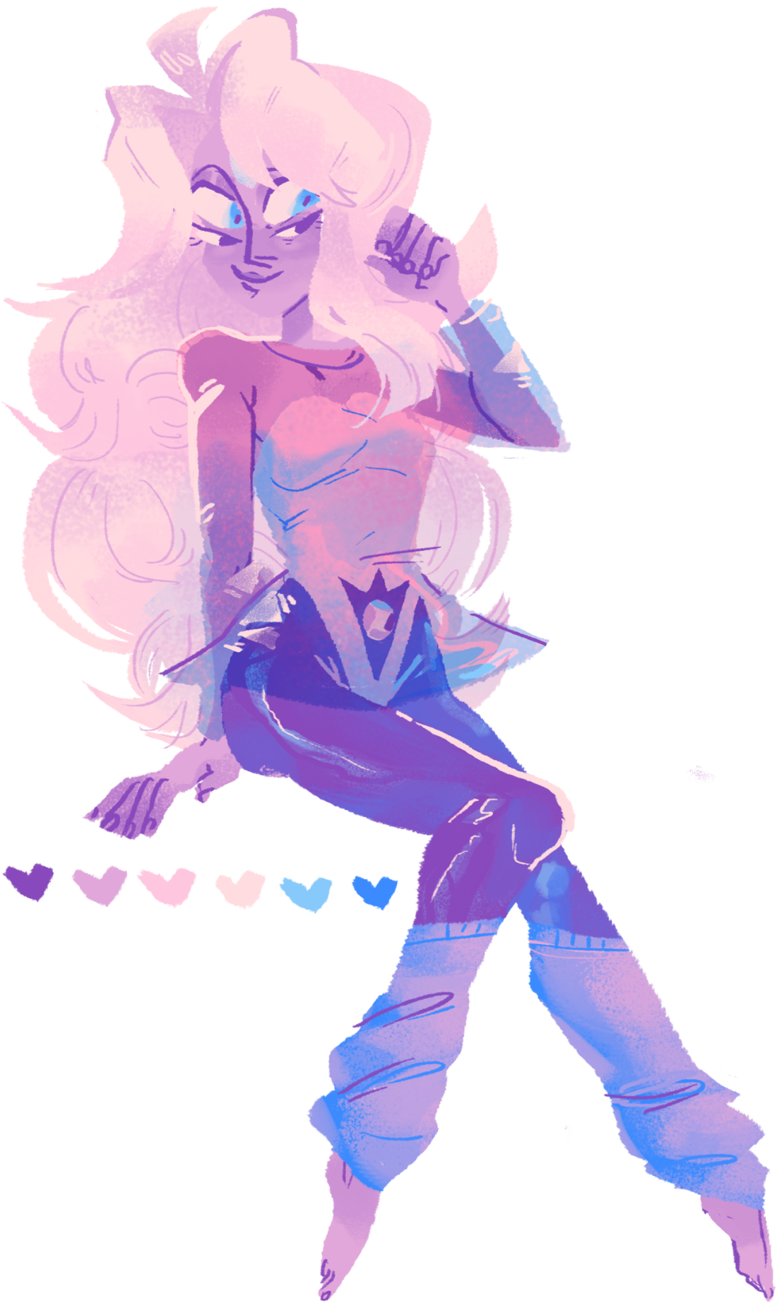 By Fuzenia On Tumblr Steven Universe Rainbow Quartz, (1190x1920), Png Download