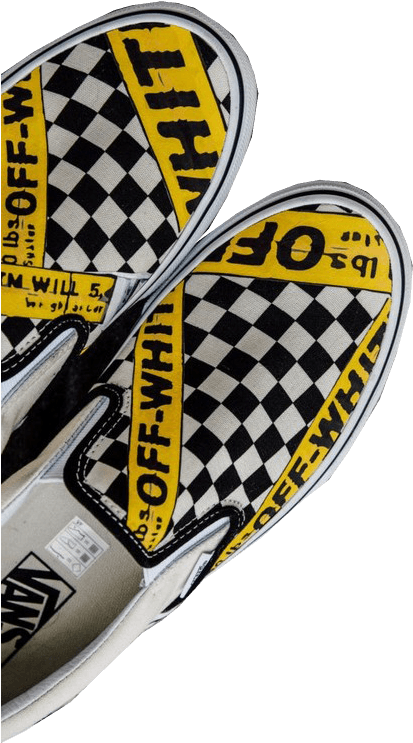 Vans Customs Checkerboard Slip-on (430x742), Png Download