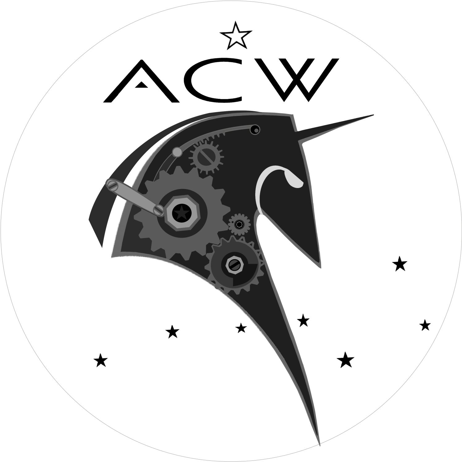 Unicorn Withgears Acw Logo (1636x1552), Png Download