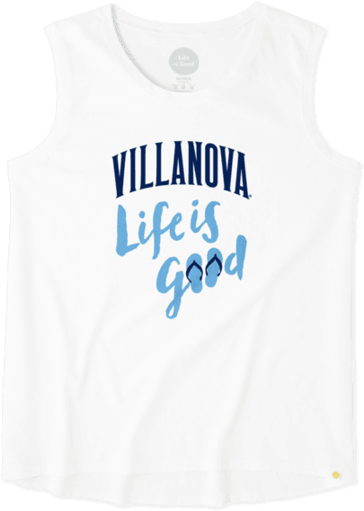 Women's Villanova University Flip Flops Muscle Tee (570x570), Png Download