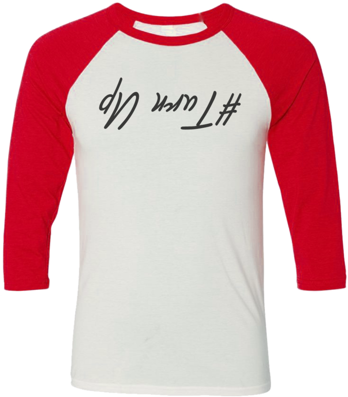 Turn Up Baseball T-shirt (805x1024), Png Download