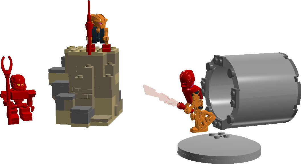 Bionicle Tahu's Arrival (1120x577), Png Download