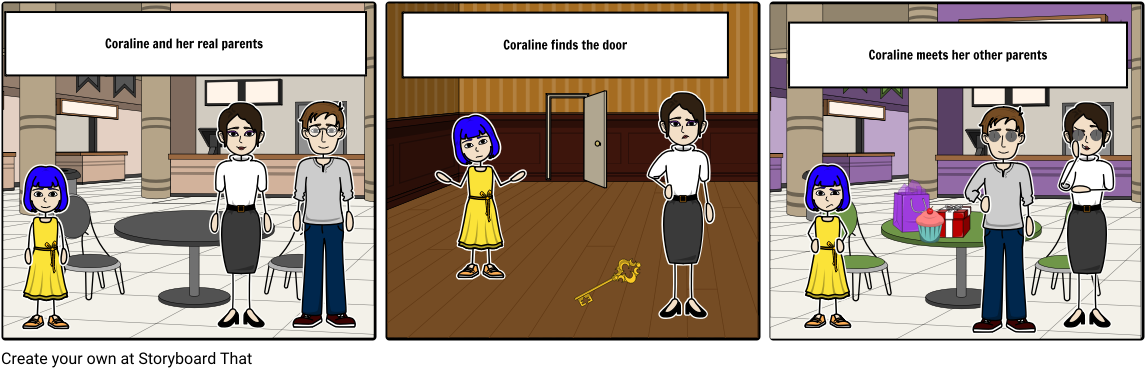 Coraline (1164x385), Png Download